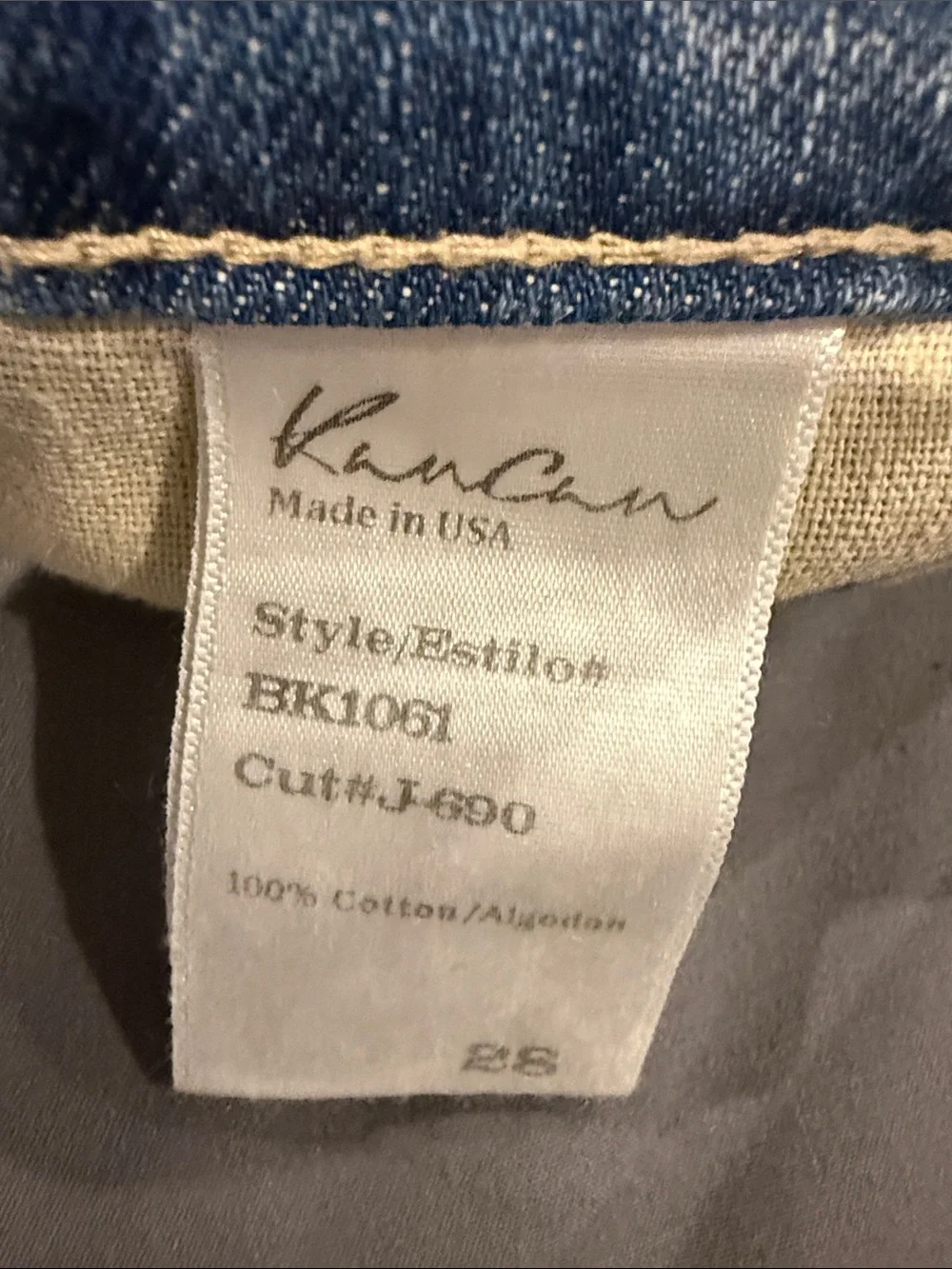 KanCan Distressed Blue Denim Cutoff Shorts
